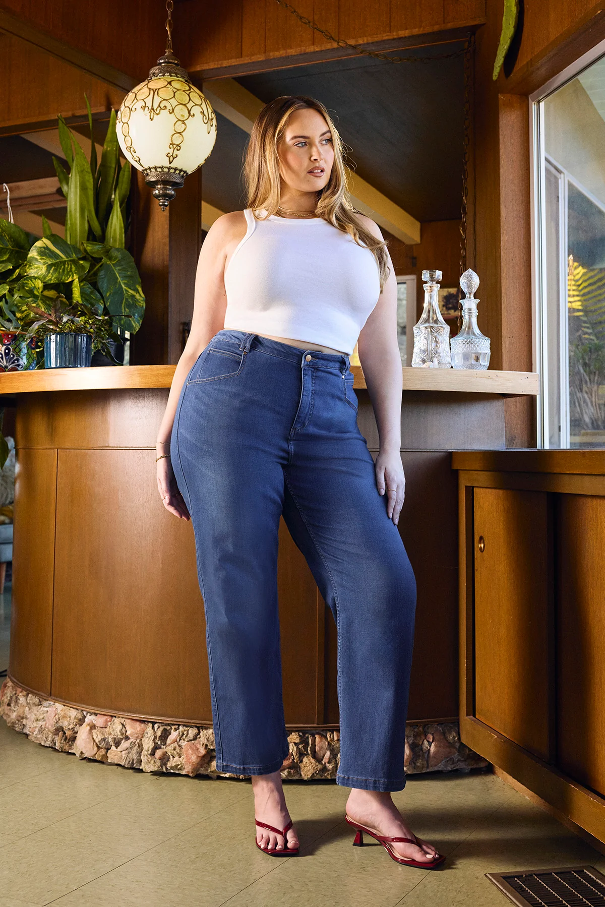 Superstretch Straight Leg Jeans - Medium Wash - Image 10
