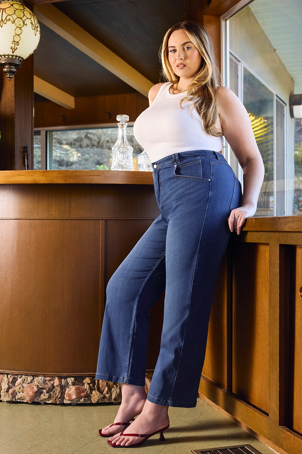 Superstretch Straight Leg Jeans - Medium Wash - Image 7