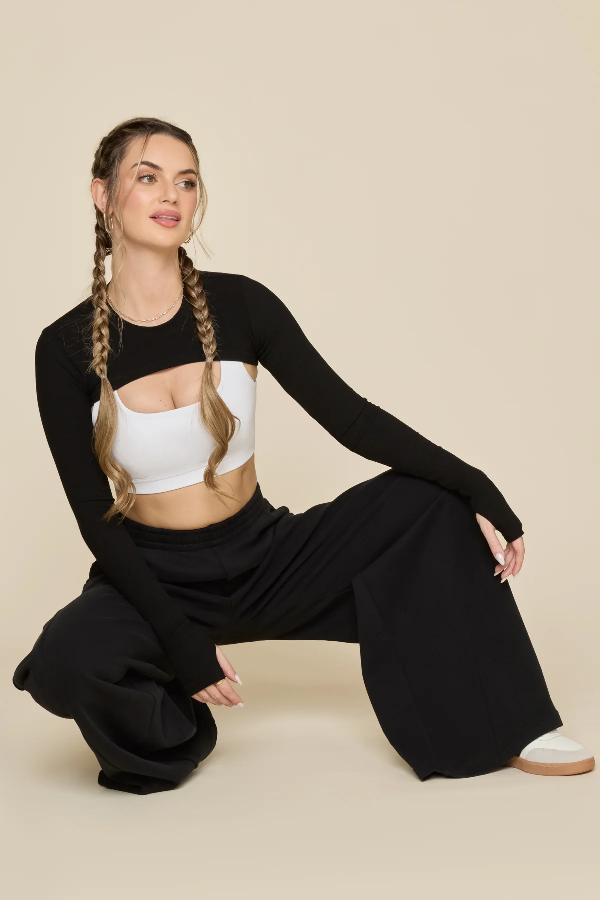 Superwide Sweatpant - Black - Image 3