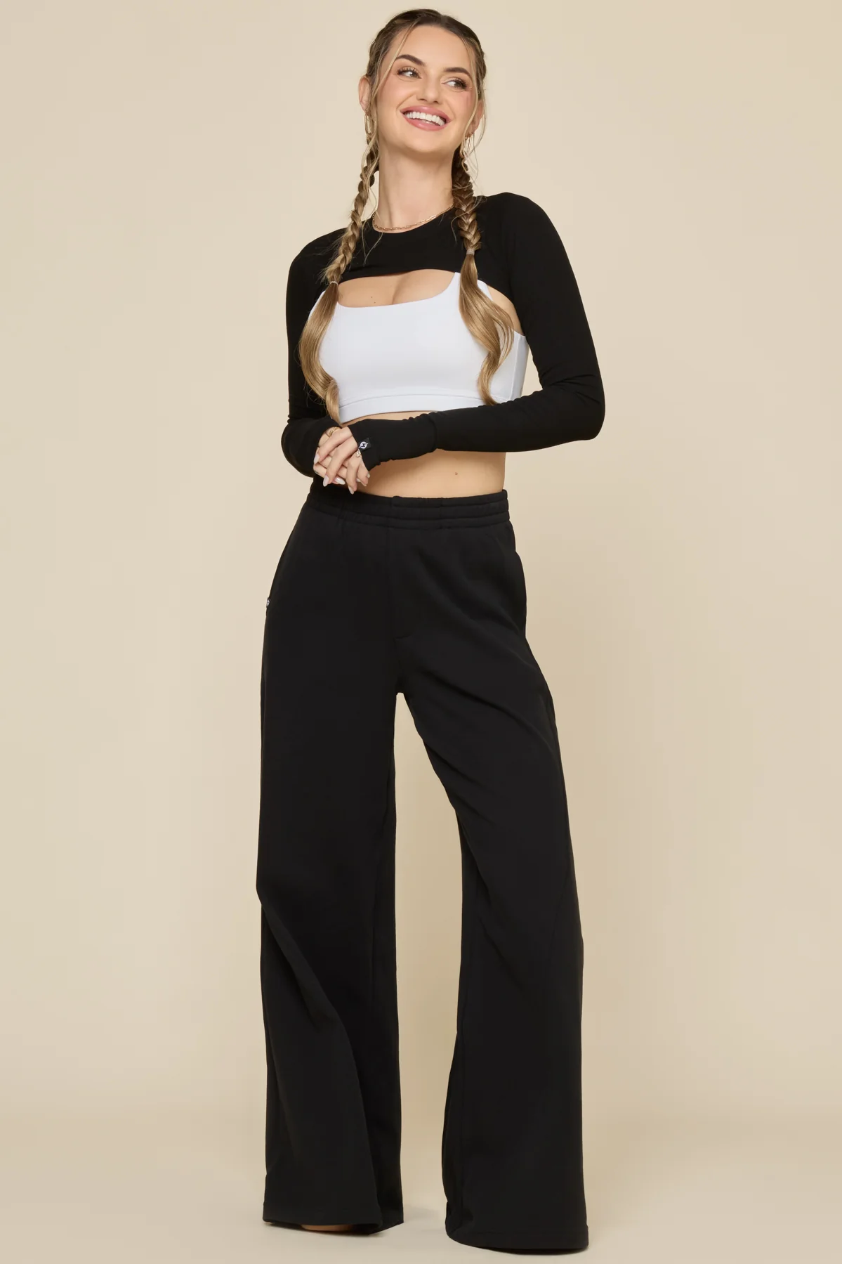 Superwide Sweatpant - Black - Image 4
