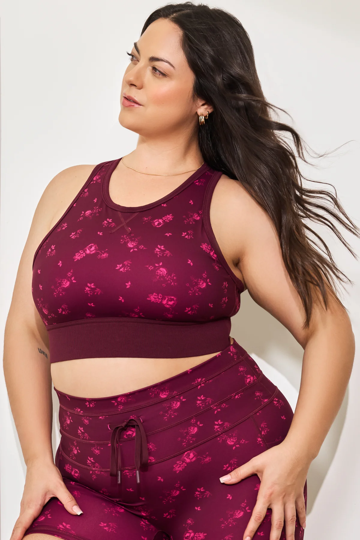 Sweat Sesh Crop Top - Fleur d'amour - Image 2