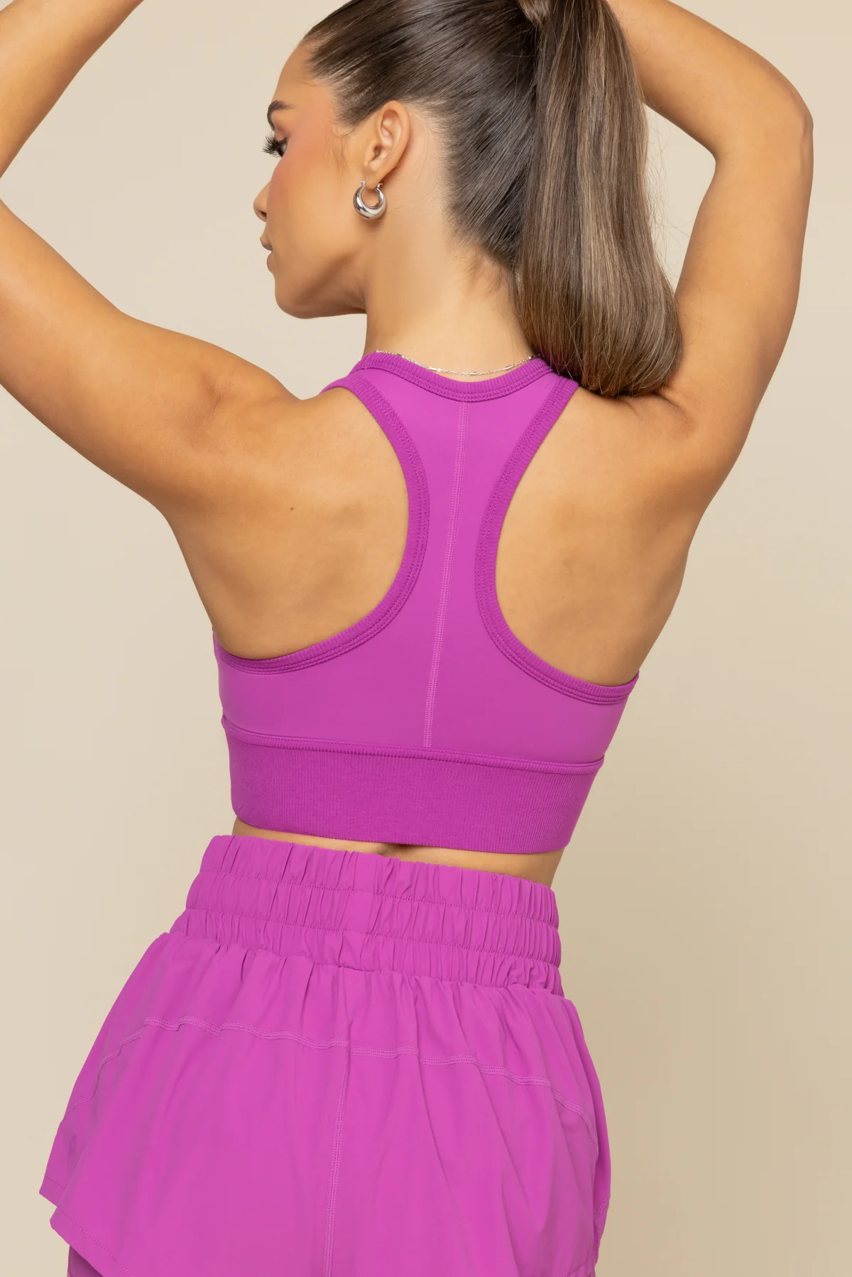Sweat Sesh Crop Top - Royal Orchid - Image 5