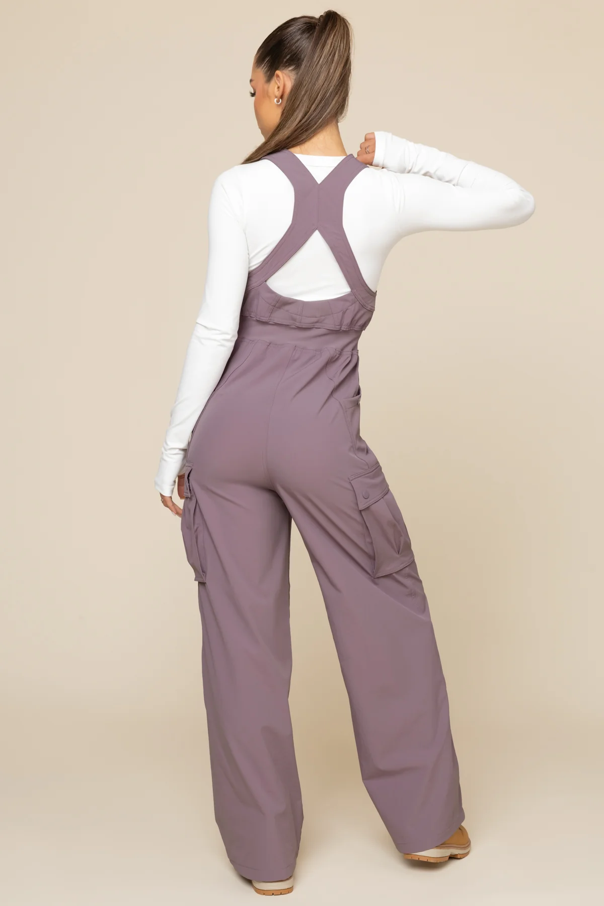 Take a Hike Overalls - Dusty Mauve - Image 8