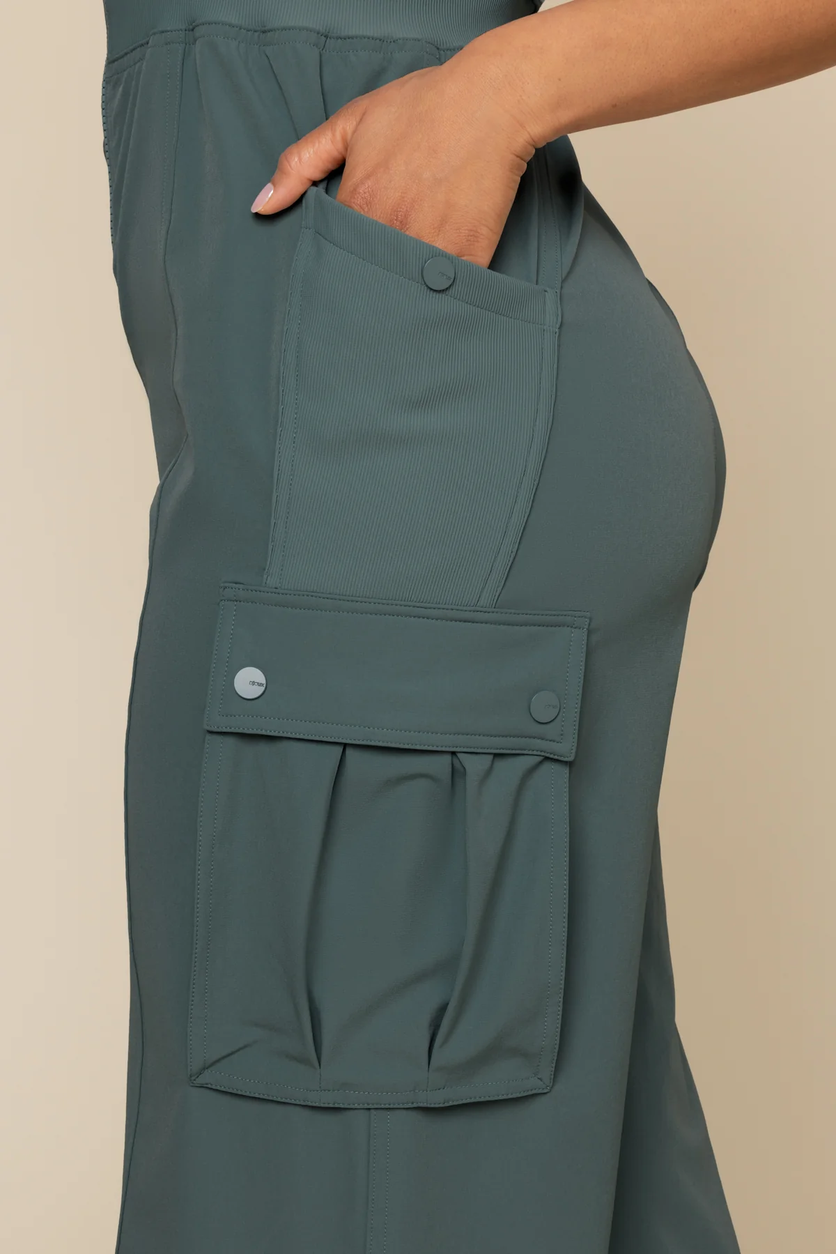 Take a Hike Overalls - Fog Green - Image 4