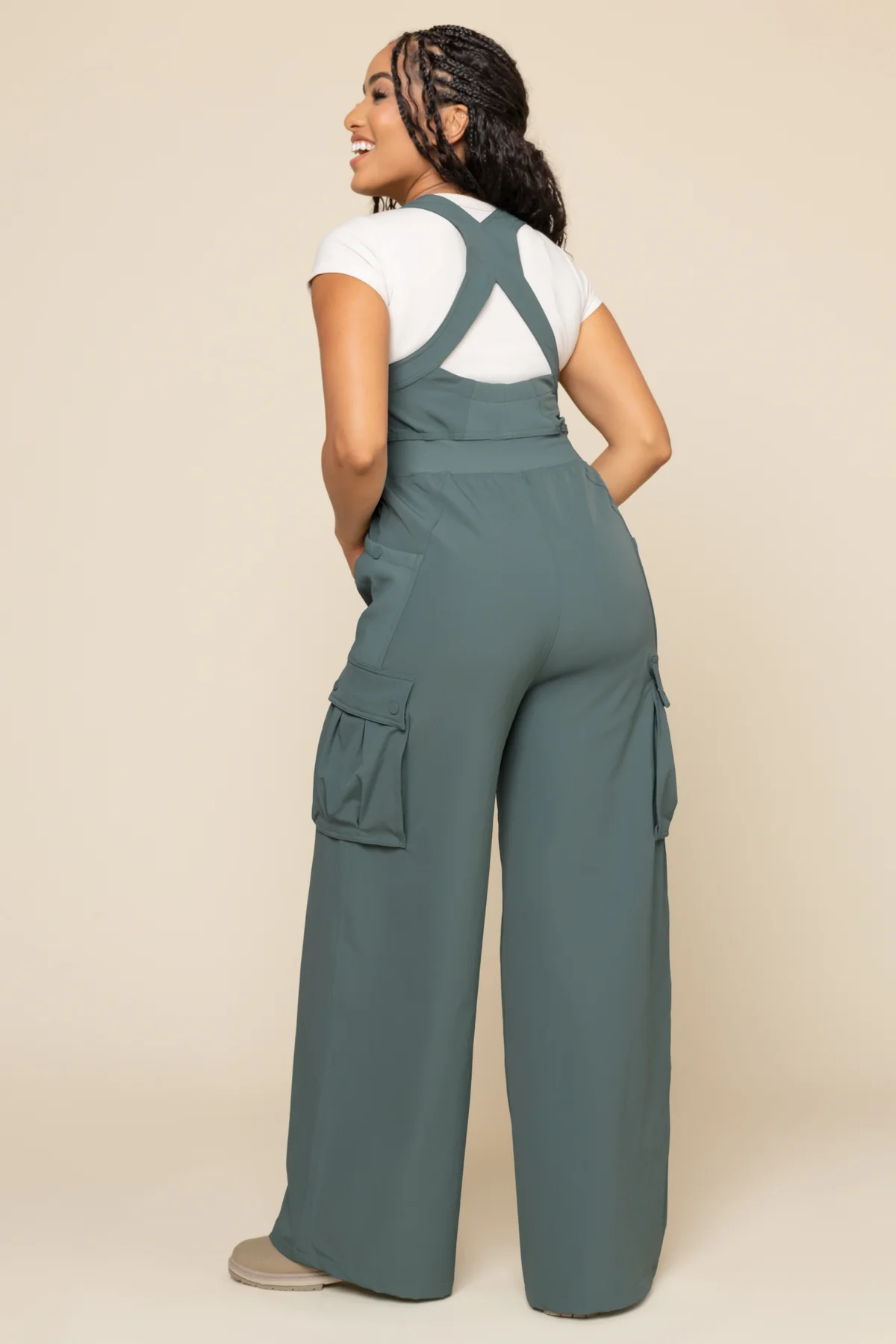 Take a Hike Overalls - Fog Green - Image 8