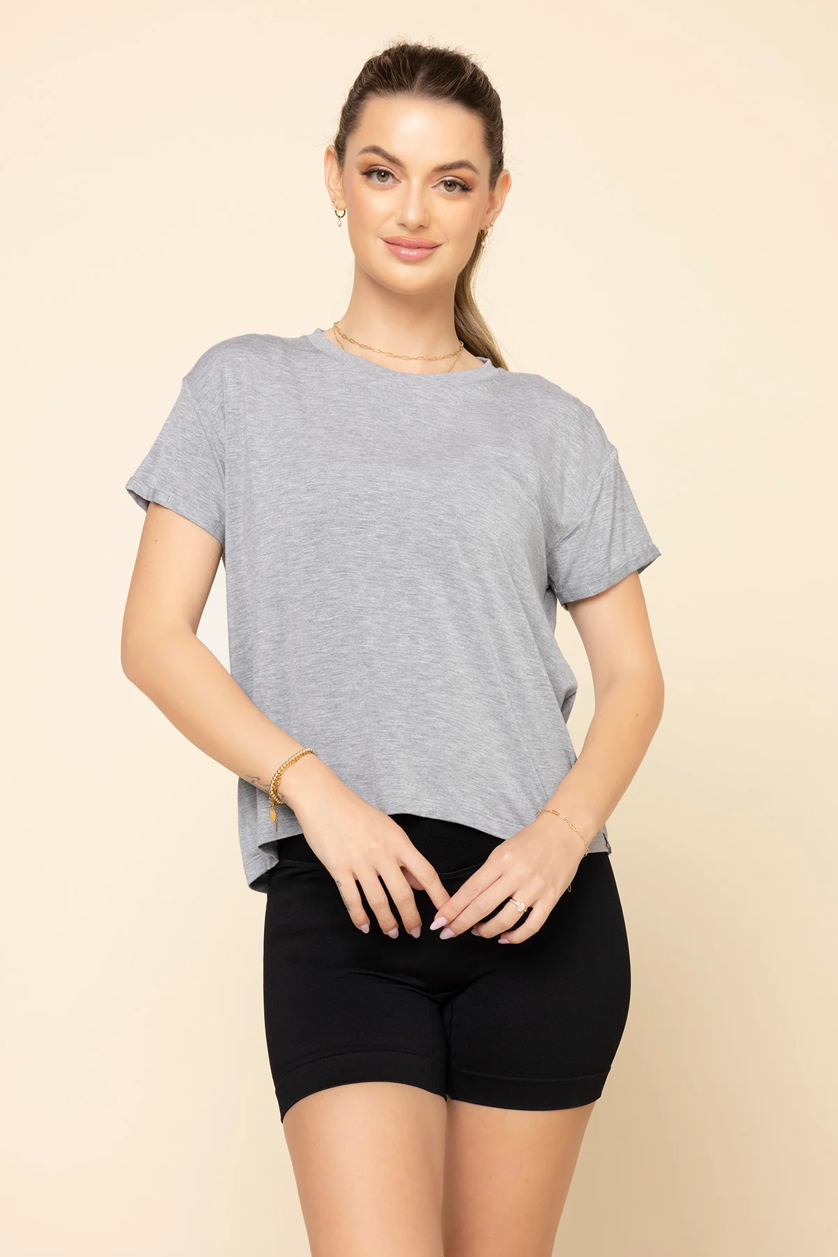 The Perfect Tee - Heather Grey - Image 5