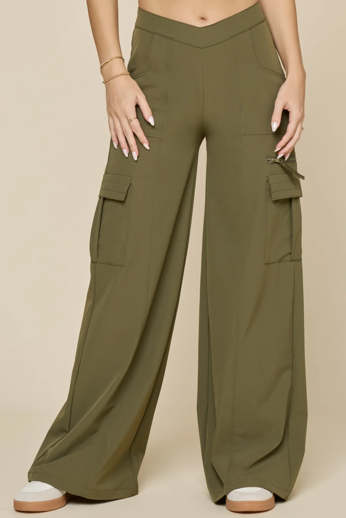 Y2K Cargo Pant - Dark Olive - Image 5