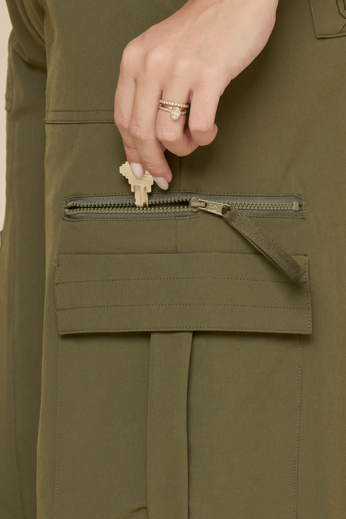 Y2K Cargo Pant - Dark Olive - Image 6