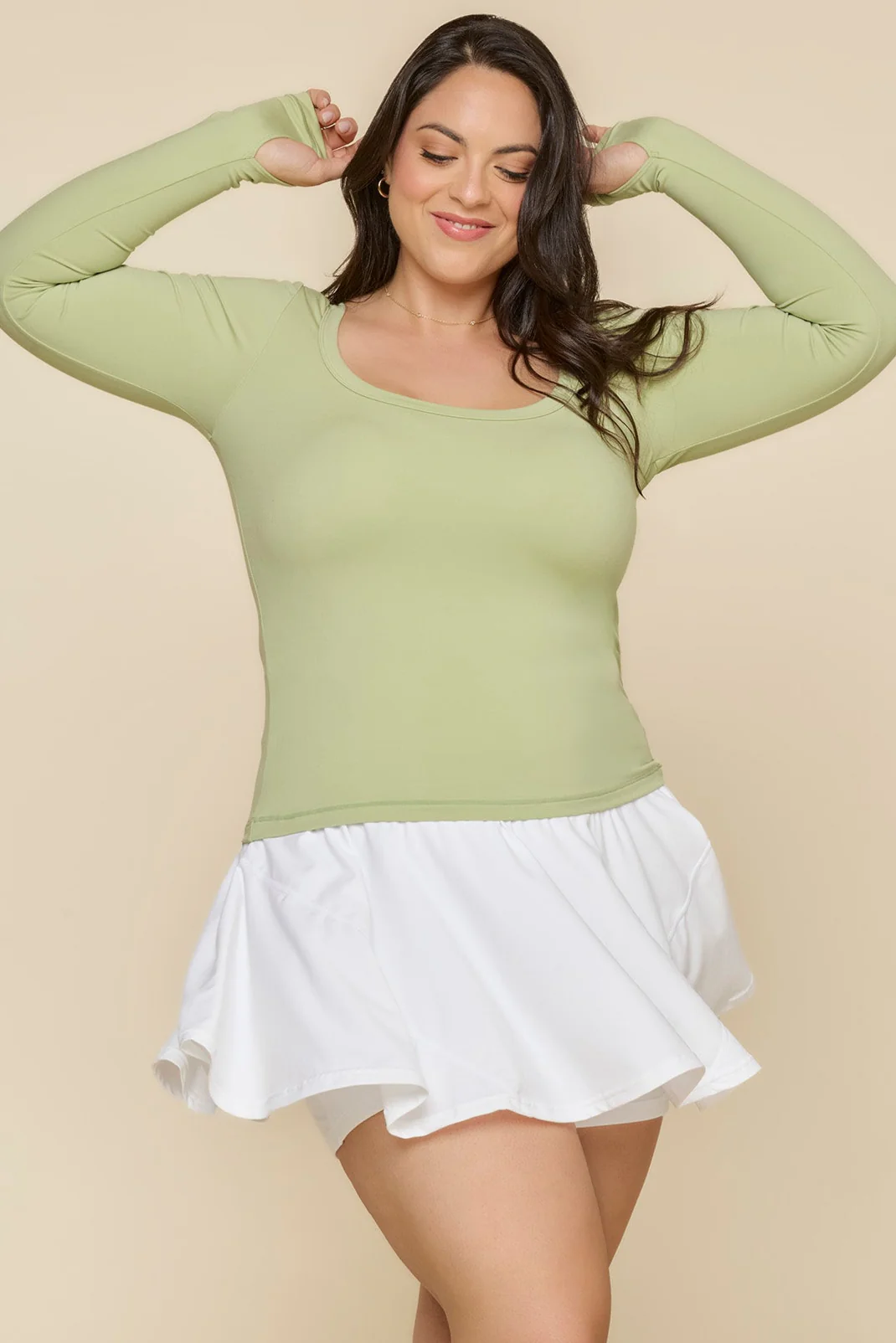 Your Favorite Reversible Long Sleeve Top - Pistachio - Image 3