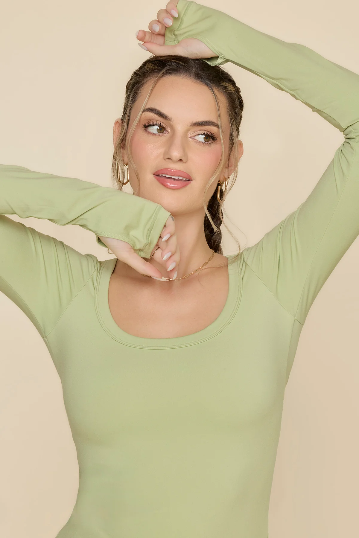 Your Favorite Reversible Long Sleeve Top - Pistachio - Image 5
