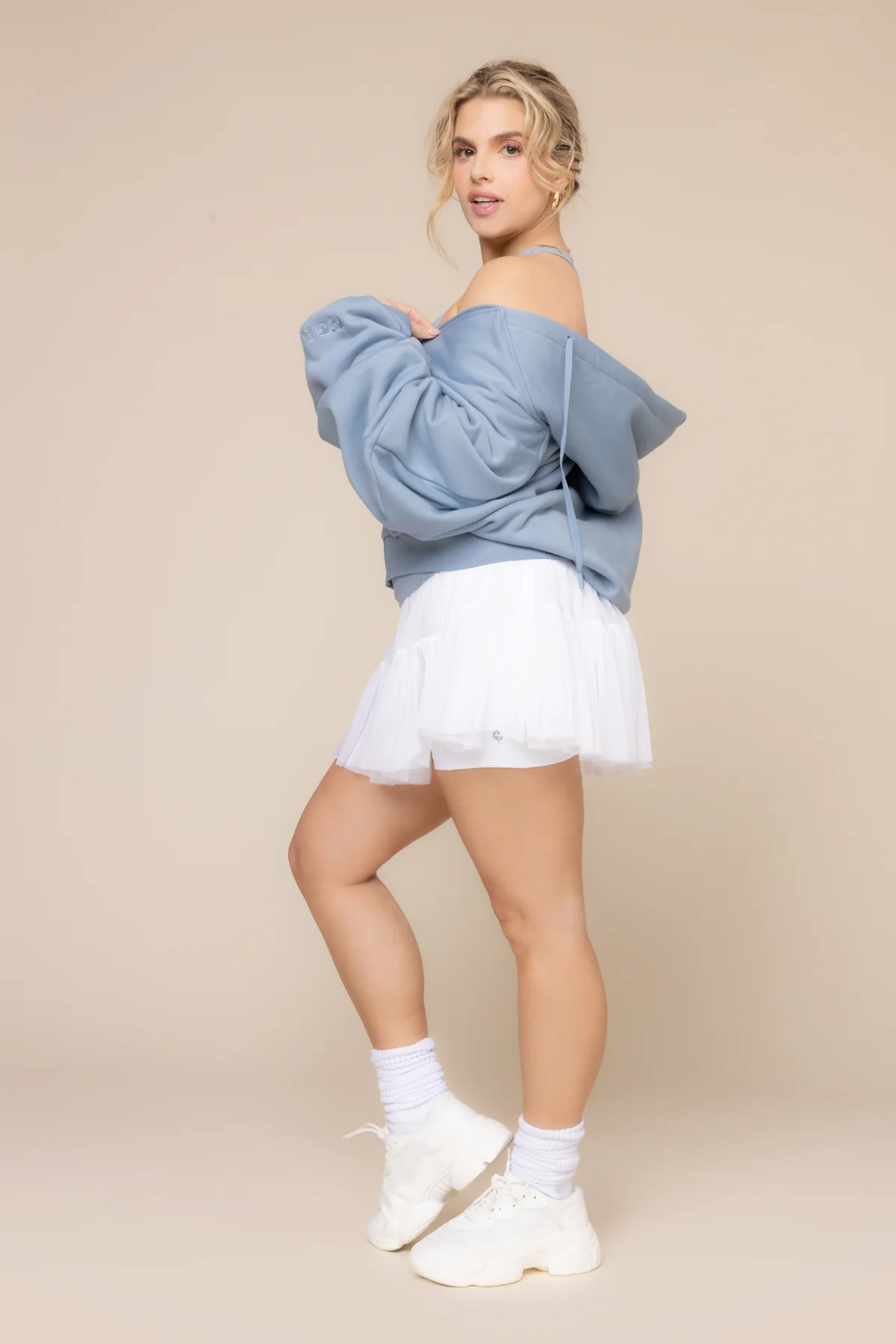 Zip Cloud Hoodie - Blue Storm - Image 2
