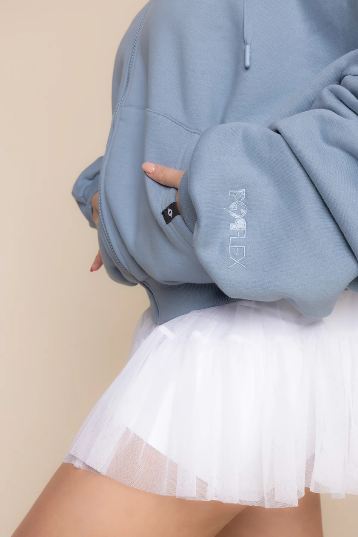 Zip Cloud Hoodie - Blue Storm - Image 4