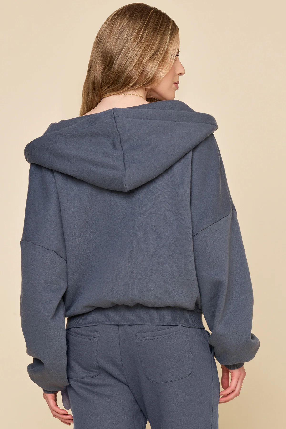 Zip Cloud Hoodie - Denim Blue - Image 5