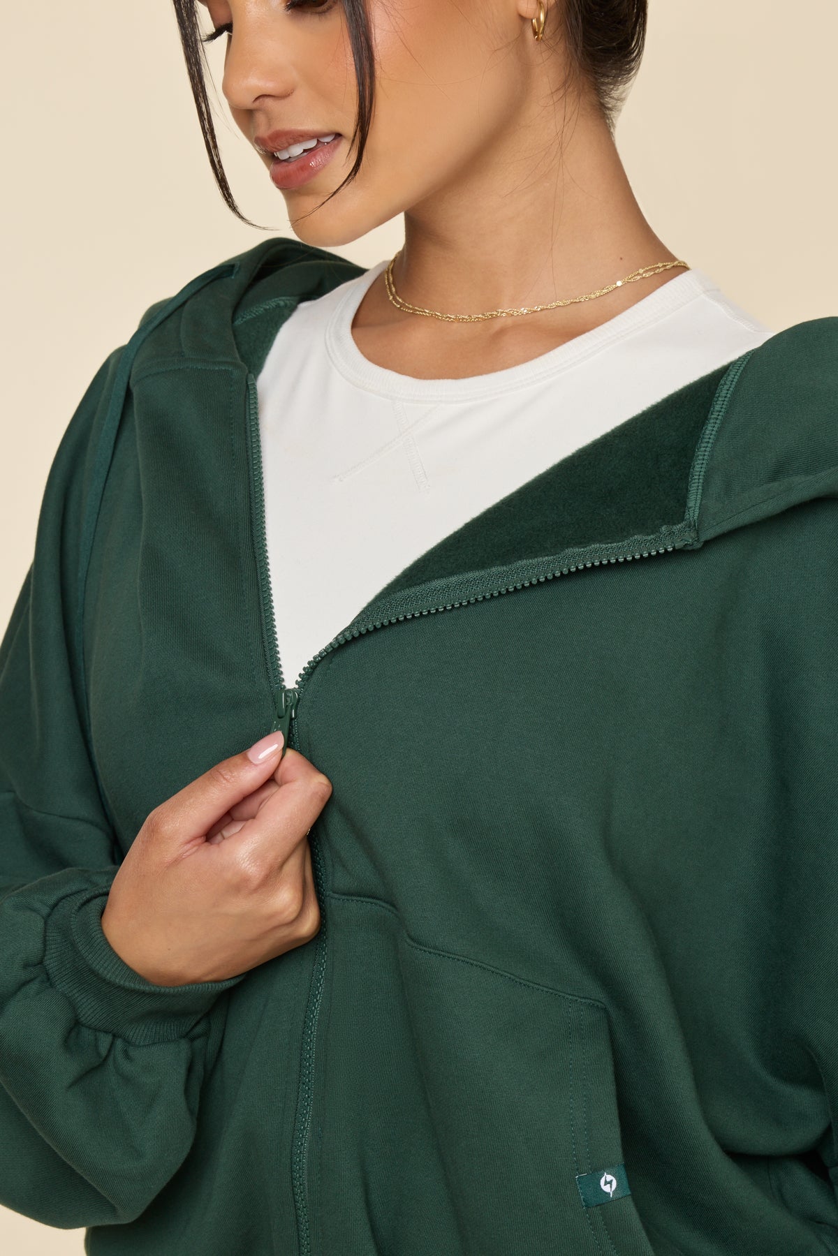 Zip Cloud Hoodie - Game Time Green - Image 3