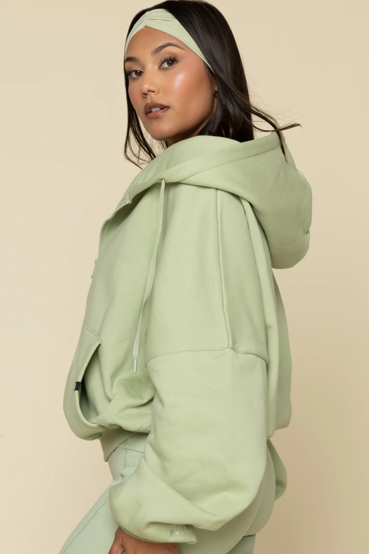 Zip Cloud Hoodie - Pistachio - Image 7