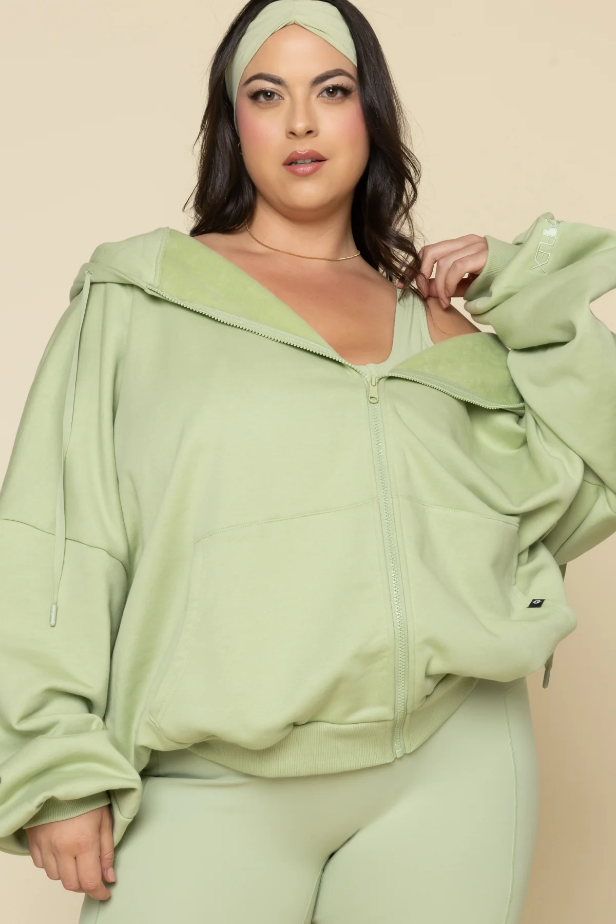 Zip Cloud Hoodie - Pistachio - Image 8