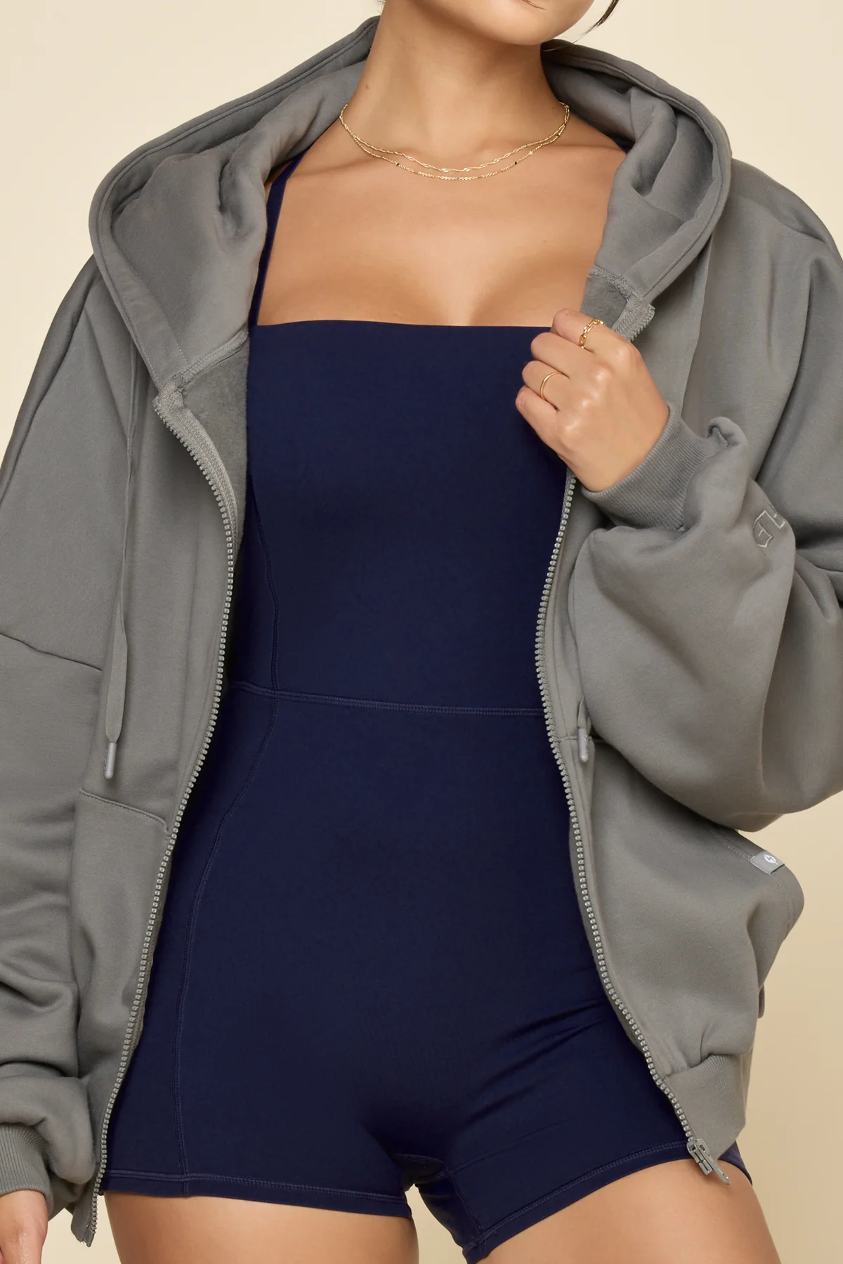 Zip Cloud Hoodie - Smoke - Image 7