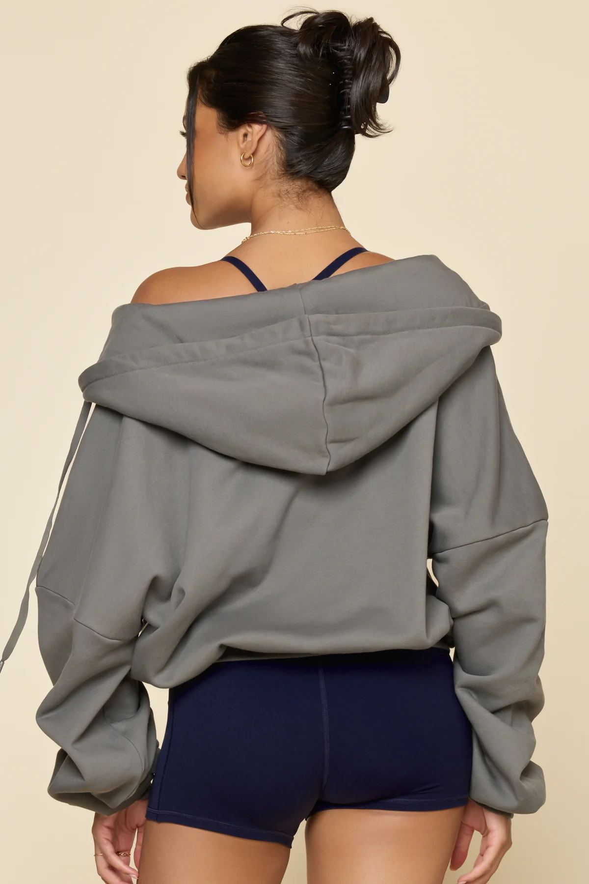 Zip Cloud Hoodie - Smoke - Image 9